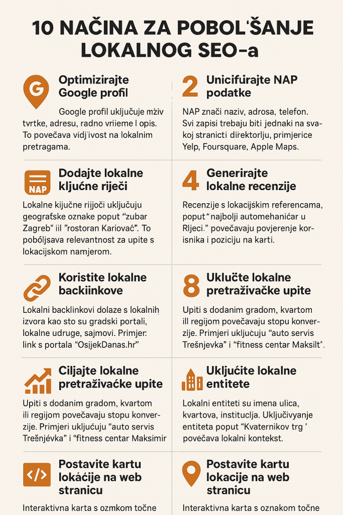 Kako poboljšati lokalni seo